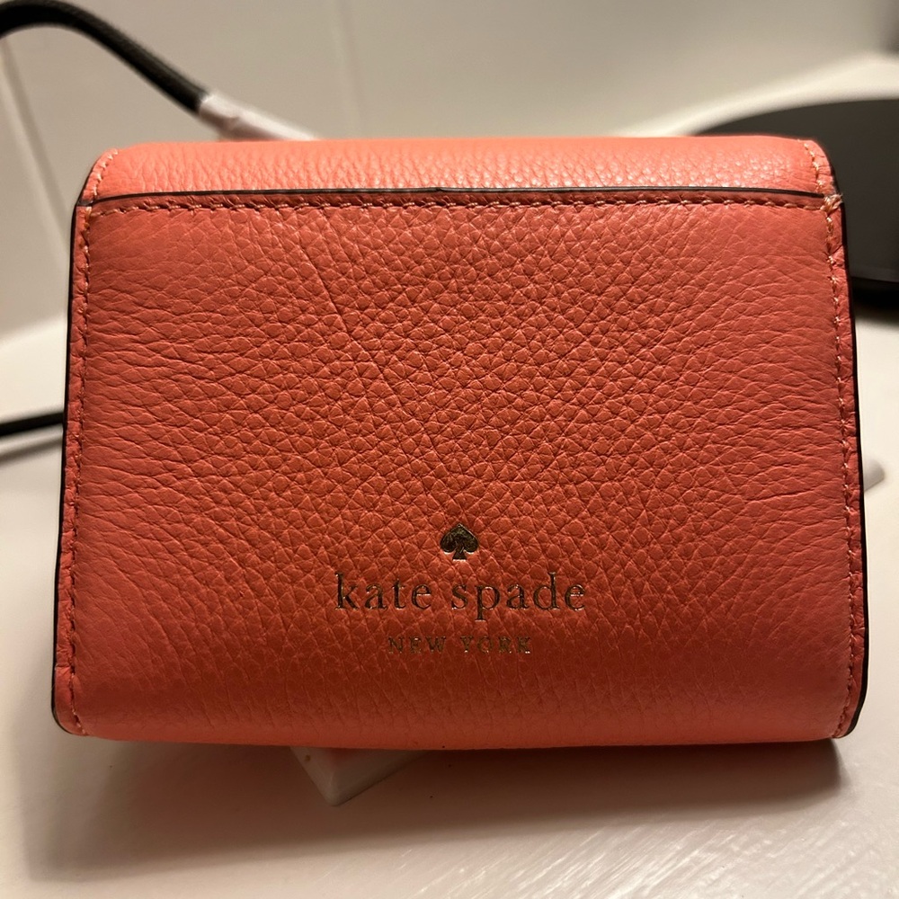 kate spade Coral wallet with Gold Accent - Picture 2 of 3